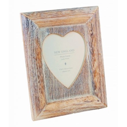 Heart Frame Lime Wash 4in x 6in