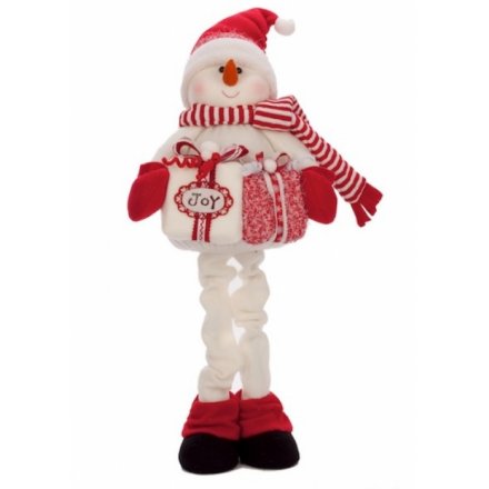 Extendable Snowman With Gift Large