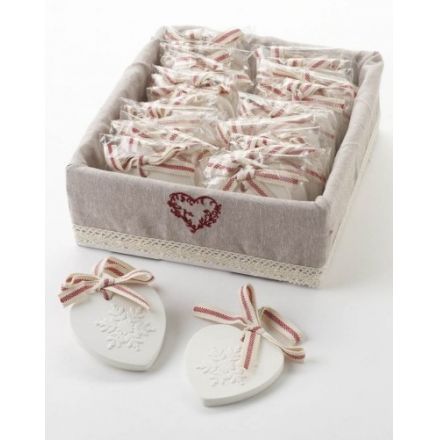 Cranberry Scented Hearts In Counter Box (24)