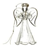 a charming angel glass tree decoration 