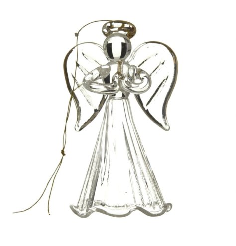 delightful glass angel decoration for your Christmas tree