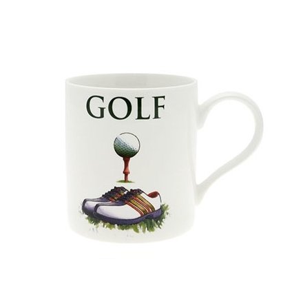 Golf Fine China Oxford Mug Boxed