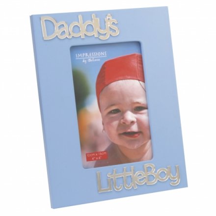 Impressions Frame 3D Letters - Daddys Little Boy  6 x 4in