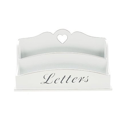 White Heart Letter Rack
