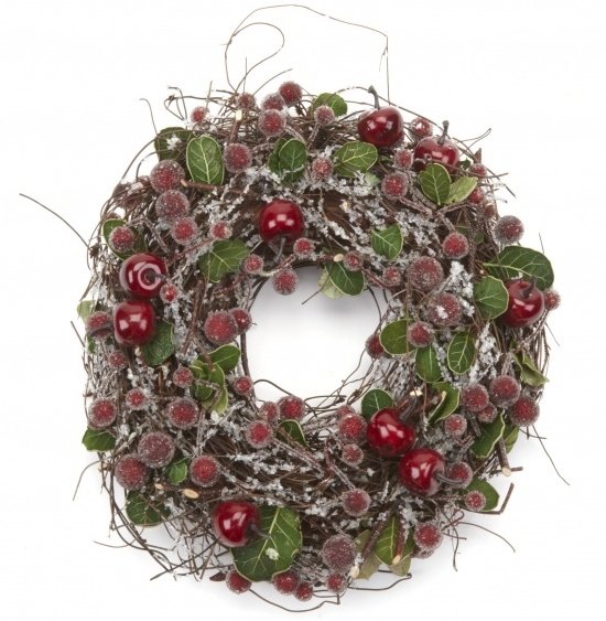 Red Apply Wreath | | Christmas Decorations / Wreaths & Garlands | Noël & Co