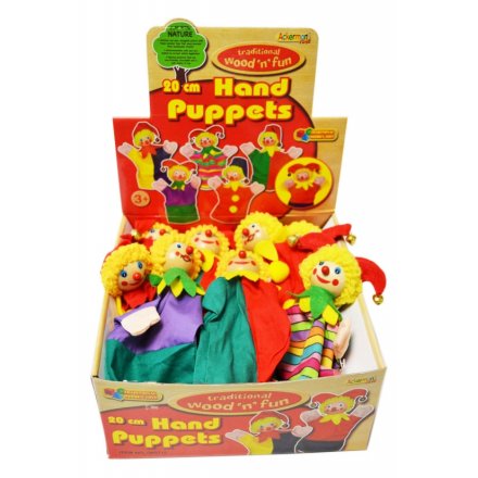 Traditional wood and fun Hand Puppets