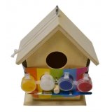 Get creative with this fantastic wooden bird house and paint set. 