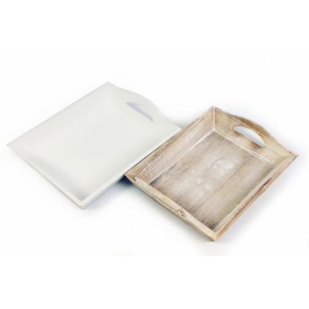 Assorted Natural Wooden Trays