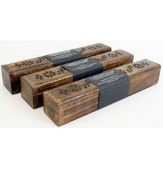 A mix of natural wooden boxes, each filled with delightfully scented incense sticks 