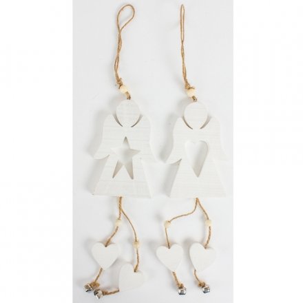 Wooden Hanging Angel