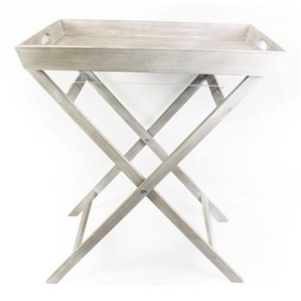 Limewash Tray and Stand 68cm