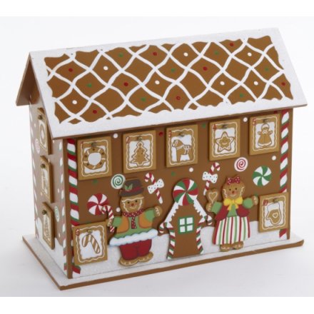 Gingerbread House Advent 33cm