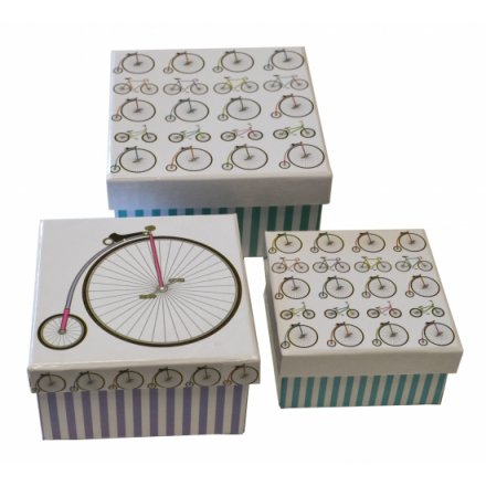 Retro Rides Square Bicycle Design Gift Boxes (3)