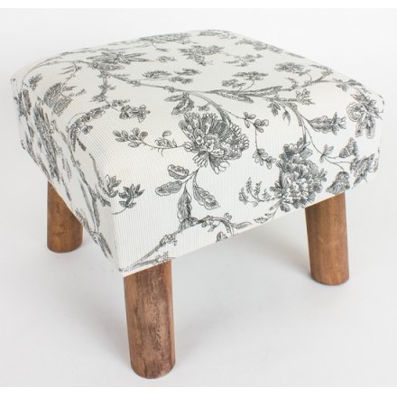 Stool Floral Pattern