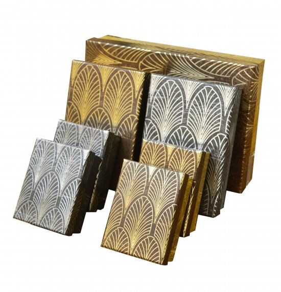 GB4644 / Art Deco Fan Gift Box, Set 7 20681 Christmas / Gift Bags