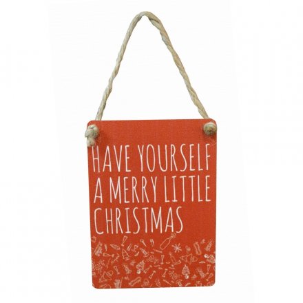Merry Little Christmas Mini Sign