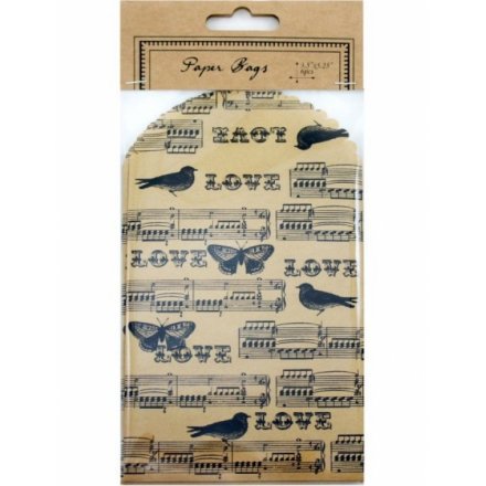 Love Printed Paper Bag Set