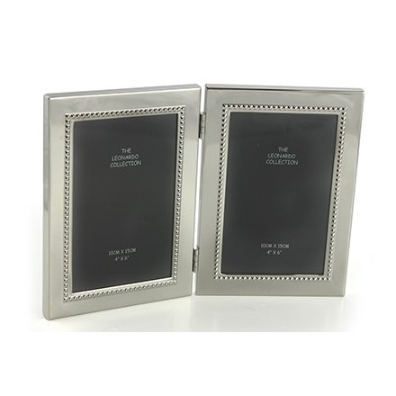Silver And Matt Twin Frame 4x6