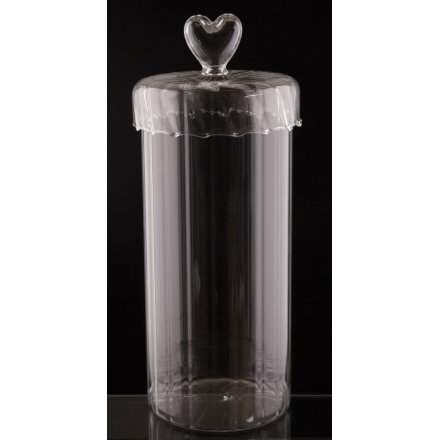 Large Heart Lid Jar