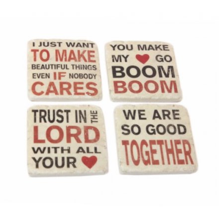 Red &amp; Black Coaster Set