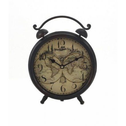 Double Bell Atlas Desk Clock
