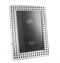 Leonardo 4x6 picture frame with silver plated surround