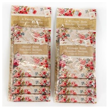 Vintage Romance Scent Sachets Set of 4