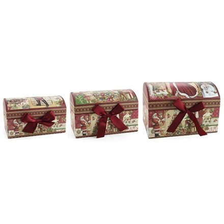 Secret Santa Dome Boxes Set of 3