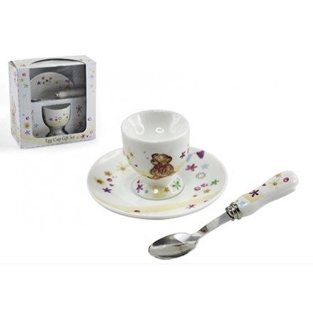Little Bear Hugs Egg Cup, Plate and Spoon