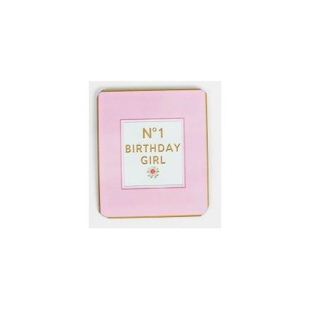 No 1 Birthday Girl Metal Magnet