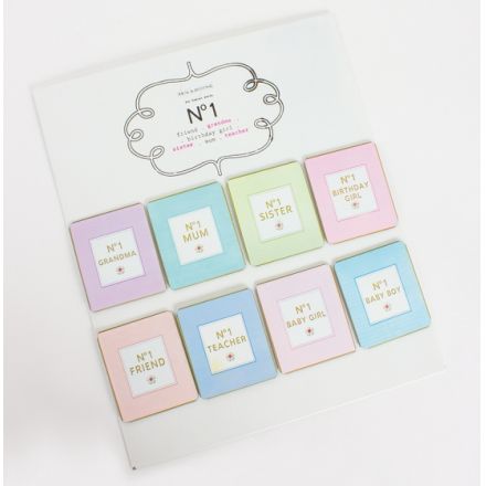 96 Assorted No 1 Metal Magnets With Stand