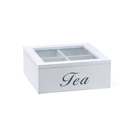 White Shabbie Chic Tea Box