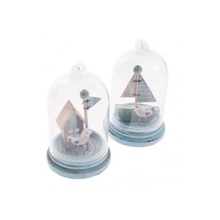 Glass Dome Decoration Mix With Birds