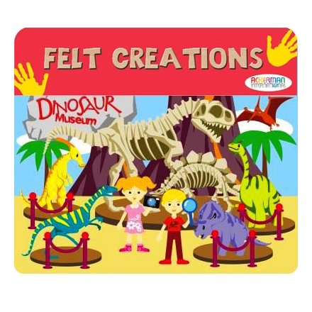 Create hours of fun with this felt dinosaur play set, a great stocking filler and pocket money toy