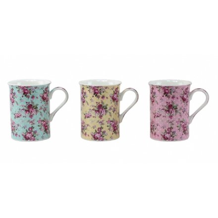 Ditsy Rose Mug, 3a