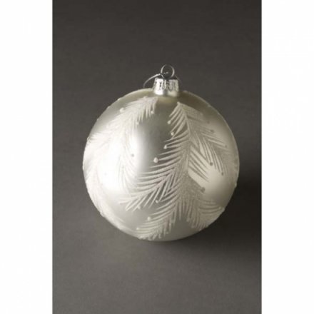 White Glass Decorative Ball