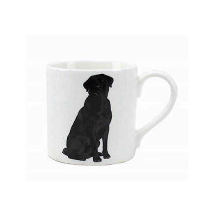 A fine quality black labrador mug with gift box.