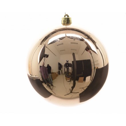 Almond Bauble Shatterproof Extra Large 200mm