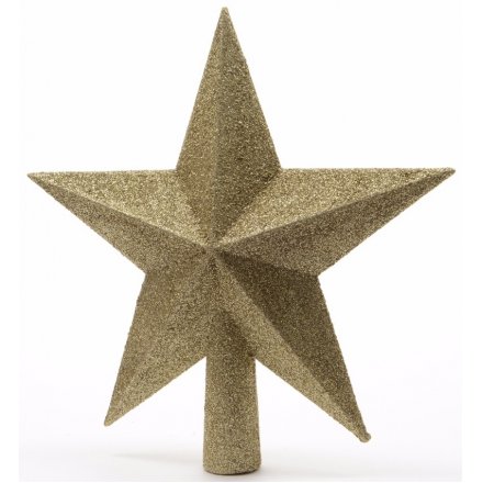 Tree Topper Star Light Gold 19cm