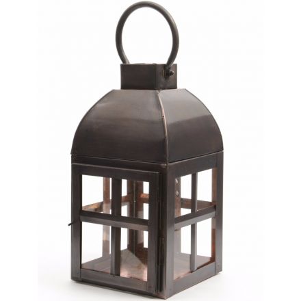 Copper Lantern with Glass
