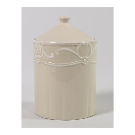 Medium Cream Storage Jar