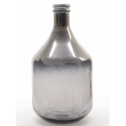 Blue Tone Recycled Glass Vase, Large