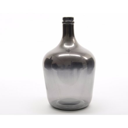 Blue Tone Recycled Glass Bottle, Medium