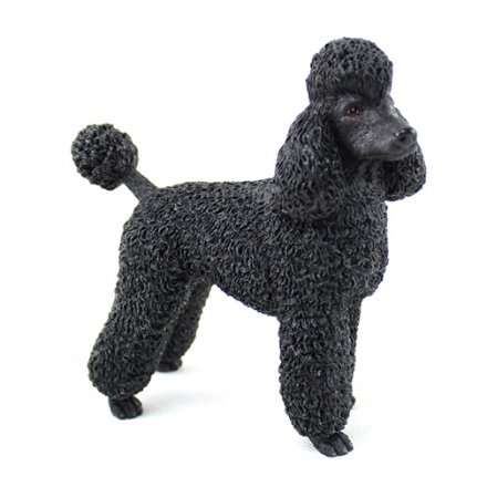 Black Poodle Figurine