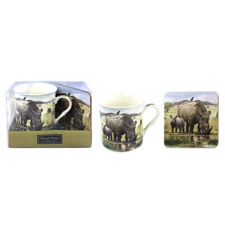 Rhino Mug & Coaster Mug