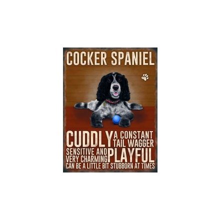 Cocker Spaniel Hanging Metal Sign