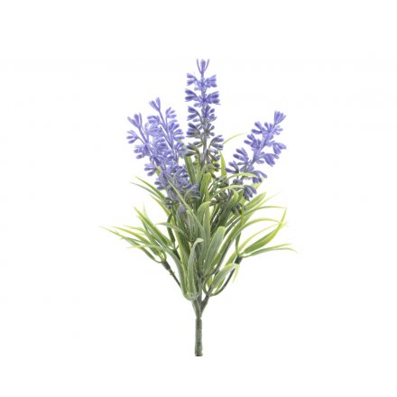 Lavender Spray 4 Flowers Purple 25cm