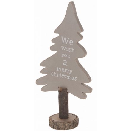 Wooden Tree With Print 25cm