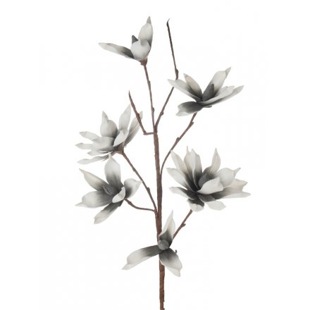 A stunning grey and white large magnolia branch with foam flowers which can be shaped.