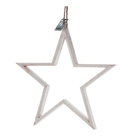 Wooden Star Frame 30cm
